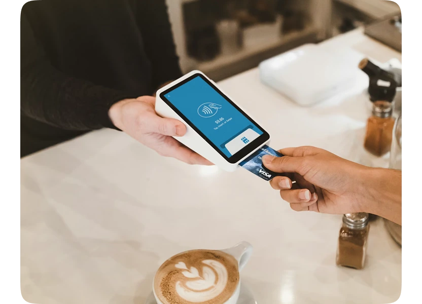 Paiement sans contact sur un terminal de paiement